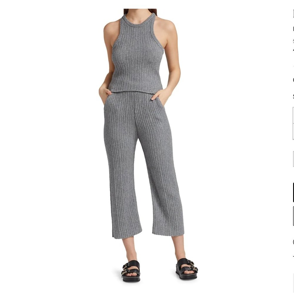 NAADAM Ribbed Halterneck Tank Top - Picture 2 of 6